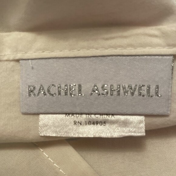 Rachel Ashwell Pair Of Striped Cotton Pillowcases 23"x18" Cream With Red & Blue - Picture 5 of 6